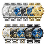 Collection of Olevs branded watches in various colors and designs on a white background
